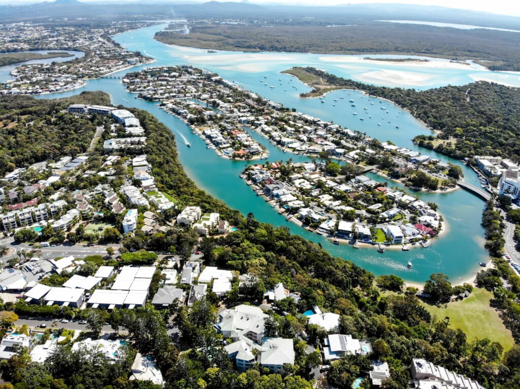 aerial view of Noosa Heads